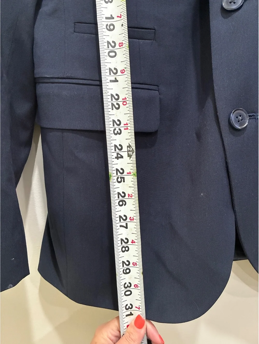 J. Ferrar Slim Fit Navy Blue Men's Blazer Suit Jacket